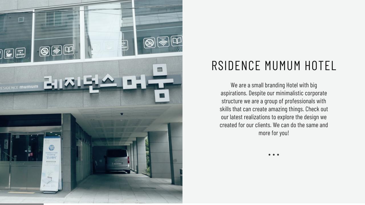 Residence Mumum Hotel Busan Eksteriør billede